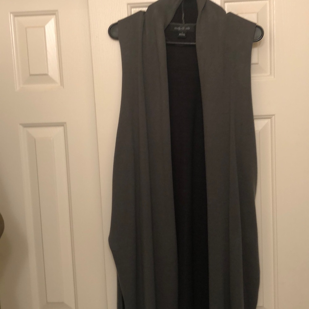 36 inch long vest August Silk from Saks Fifth.